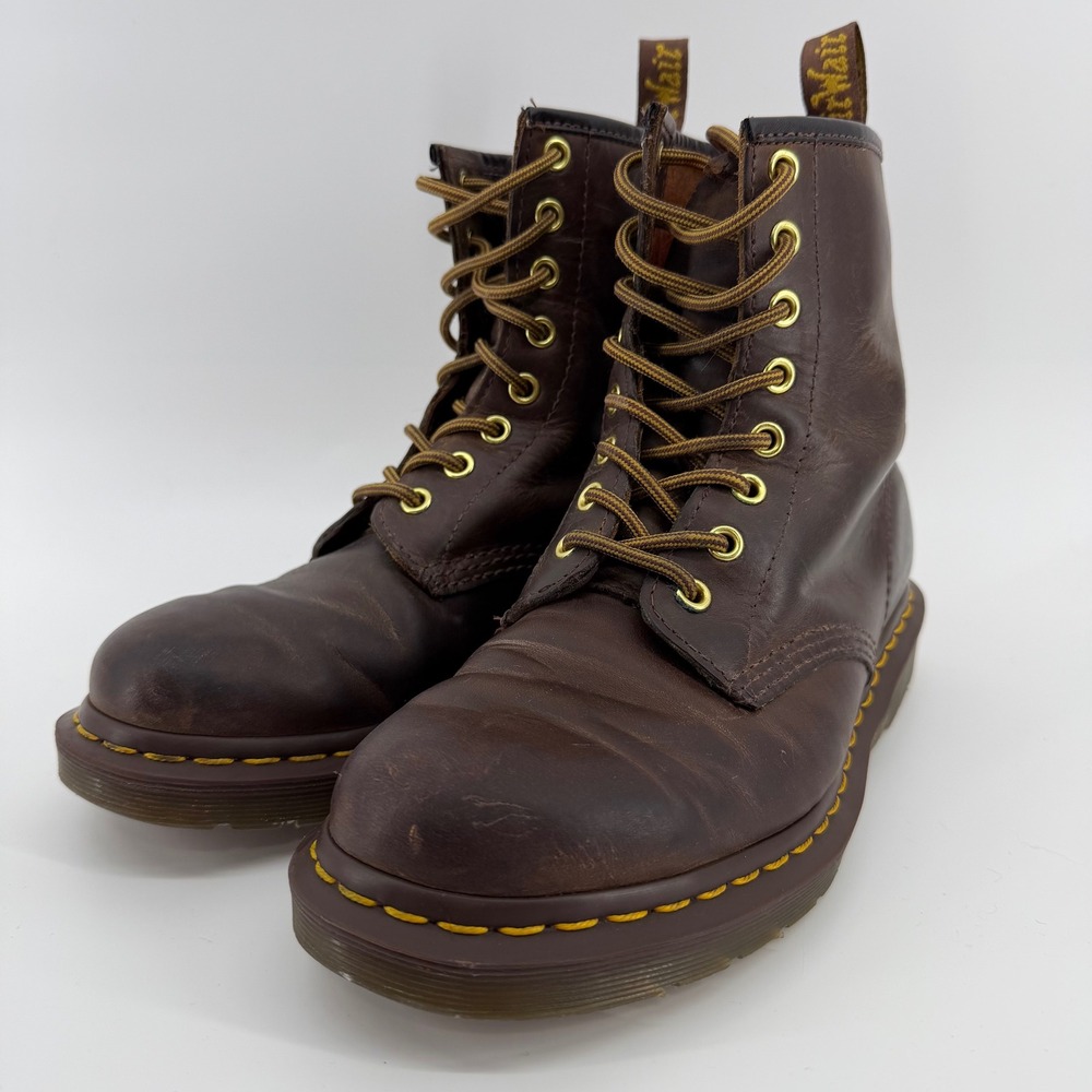 Dr. Martens 1460 Boots Unisex 7L 6M Brown Crazy Horse Leather 8-Eye 11822
